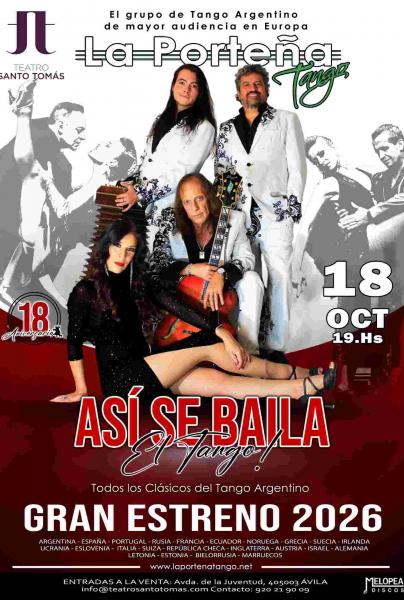 Cartel de LA PORTEÑA TANGO: ASÍ SE BAILA EL TANGO
